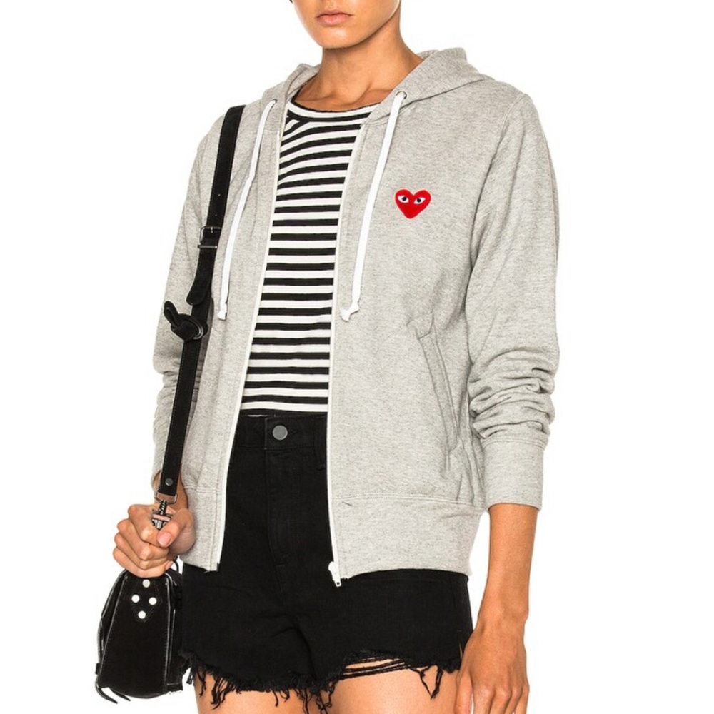 ❌ S O L D ❌ COMME DES GARCONS PLAY Zip Up Cotton Hoodie